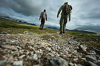 PIcture of a two hikers walking