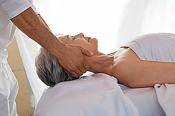 Woman Receiving a Massage