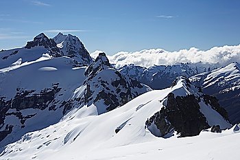 Snow-topped mountains
