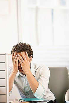 Office Worker Stressing Out