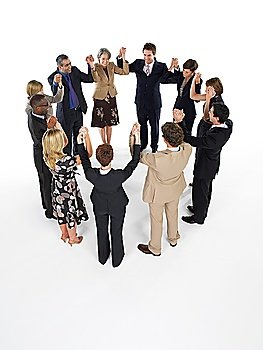 Group of Businesspeople Holding Hands