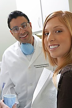 Young Woman at Dentist´s Office