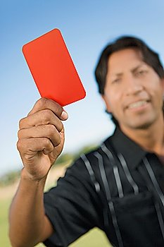 Referee Showing Red Card