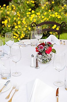 Dining Table Set Outside