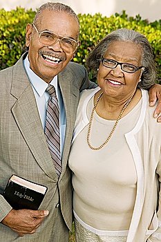 Smiling Senior Christian Couple