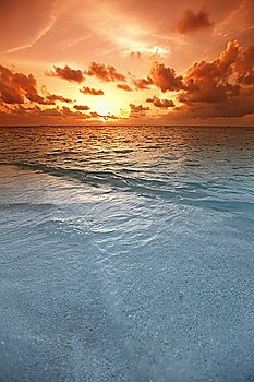 Sunset on beach