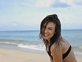 Young Woman at Beach