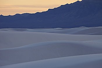 Sand dunes in desert USA