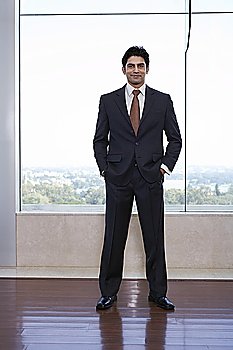 Portrait of businessman in suit