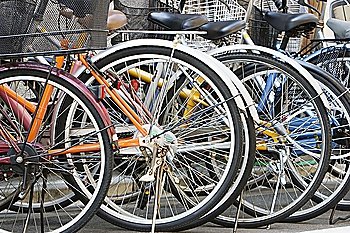 Parked Bicycles