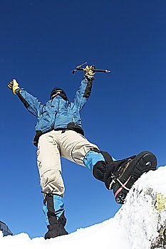Climber on top