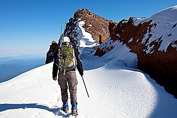 Climb on the Shasta mount,USA