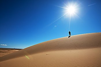 Hike in Great Sands Dunes National Park,USA