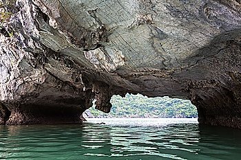 Grotto in Halong Bay,Vietnam