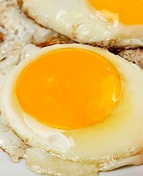 Fried Eggs,Close Up Shot
