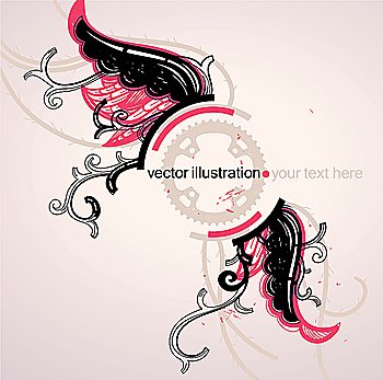 abstract vector frame
