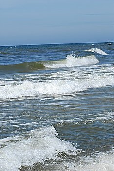 Waves on sea  landscape
