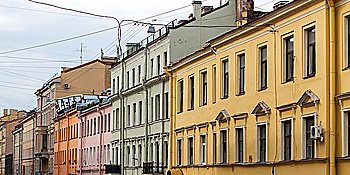 Buildings in a city, St. Petersburg, Russia