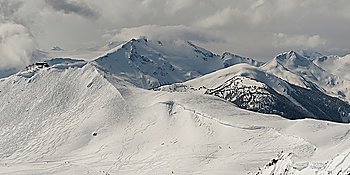 Snow covered mountains, Whistler, British Columbia, Canada