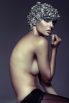 Art picture of naked sensual lady