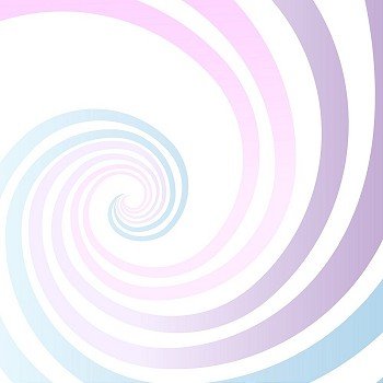 Abstract spiral gradient stripes bright vector background.