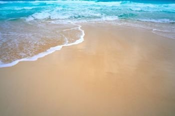 Caribbean white sand beach turquoise sea color
