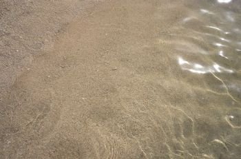 Cozumel Island Caribbean beach sand shore detail in Mexico