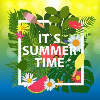 Summer Abstract Background Vector Illustration EPS10. Summer Abstract Background Vector Illustration