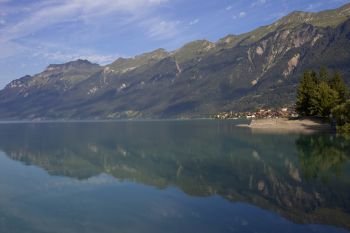 swiss lake of brienz, Switzerland. lake brienz