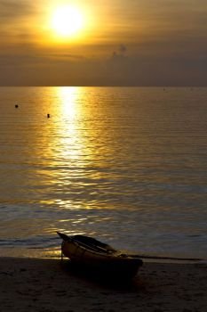 asia in the  kho phangan bay isle sunset sun   thailand  and south china sea  