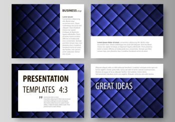 Set of business templates for presentation slides. Easy editable abstract vector layouts in flat design. Shiny fabric, rippled texture, blue color silk, colorful vintage style background.. Set of business templates for presentation slides. Easy editable abstract vector layouts in flat design. Shiny fabric, rippled texture, blue color silk, colorful vintage style background