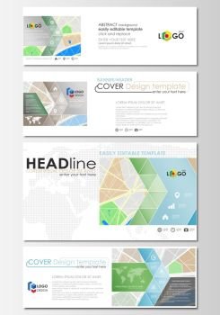Social media and email headers set, modern banners. Business templates. Easy editable layout in popular sizes. City map with streets. Flat design template, tourism businesses, abstract vector.. Social media and email headers set, modern banners. Business templates. Cover design template, easy editable, abstract flat layout in popular sizes. City map with streets. Flat design template for tourism businesses, abstract vector illustration.