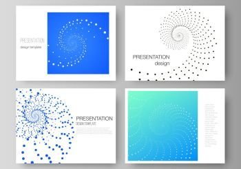 The minimalistic abstract vector illustration of the editable layout of the presentation slides design business templates. Geometric technology background. Abstract monochrome vortex trail.. The minimalistic abstract vector illustration of the editable layout of the presentation slides design business templates. Geometric technology background. Abstract monochrome vortex trail
