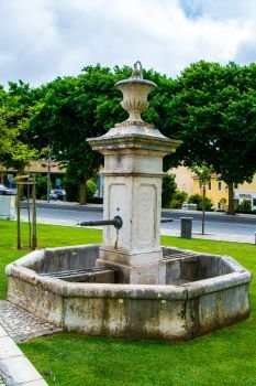 Old public foutain. Old public fountain in Mafra village near Lisbon, Portugal