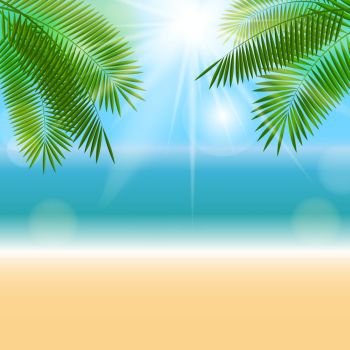 Colored Summer Natural Background Vector Illustration EPS10. Summer Natural Background Vector Illustration