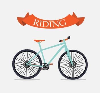 Retro Bicycle on Background Vector Illustrator. EPS10. Retro Bicycle Background Vector Illustrator