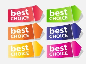 Best Choice Label Vector Illustration EPS10. Best Choice Label Vector Illustration