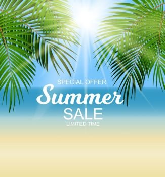 Summer Sale Background Vector Illustration EPS10. Summer Sale Background Vector Illustration