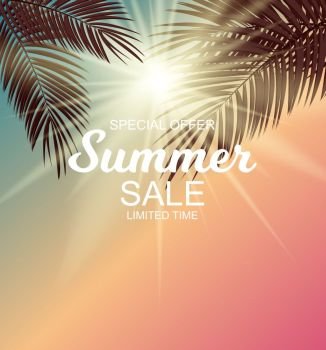 Colored Summer Sale Background Vector Illustration EPS10. Summer Sale Background Vector Illustration