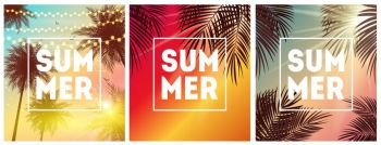 Summer Natural Placard, Poster, Flyer or Invitation Background  Collection Set with Frame Vector Illustration EPS10
. Summer Natural Placard, Poster, Flyer or Invitation Background  