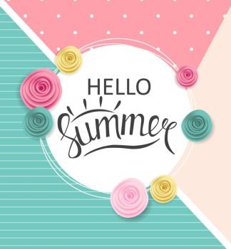 Hello Summer Natural Background Vector Illustration EPS10
. Hello Summer Natural Background Vector Illustration