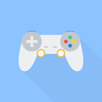 Controller for video games.  .. Controller for video games. Vector illustration .