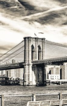 Brooklyn Bridge from Brooklyn promenade. Brooklyn Bridge from Brooklyn promenade.