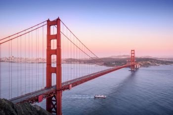 Golden Gate, San Francisco California at sunset