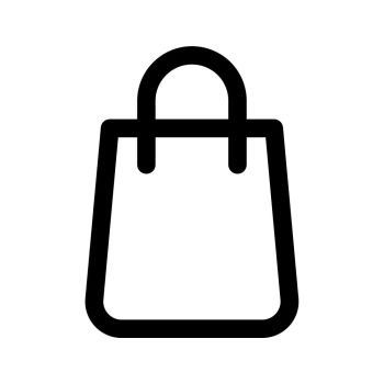 shopping bag, icon on isolated background