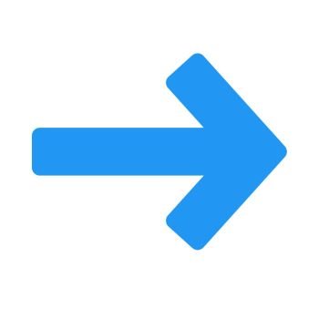 right arrow, icon on isolated background