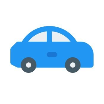 coupe car icon on isolated background