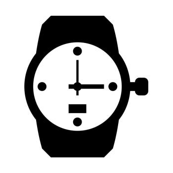 multifunctional watch, icon on isolated background