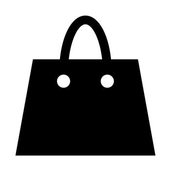 Shopping carry bag, icon on isolated background