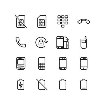 Smartphone and mobile - Icon set